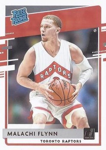 #215 Malachi Flynn - Toronto Raptors - 2020-21 Donruss Basketball