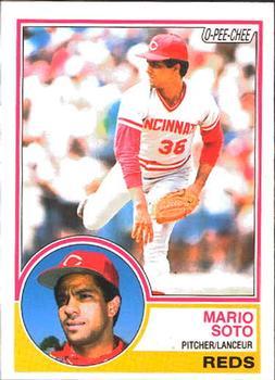 #215 Mario Soto - Cincinnati Reds - 1983 O-Pee-Chee Baseball