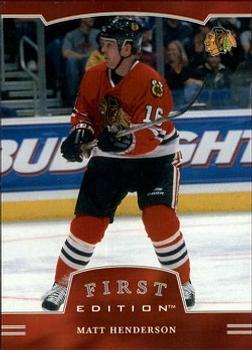 #215 Matt Henderson - Chicago Blackhawks - 2002-03 Be a Player First Edition Hockey
