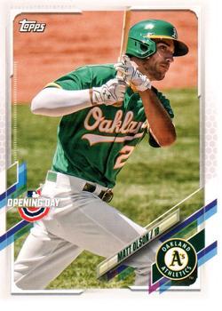 #215 Matt Olson - Oakland Athletics - 2021 Topps Opening Day Baseball