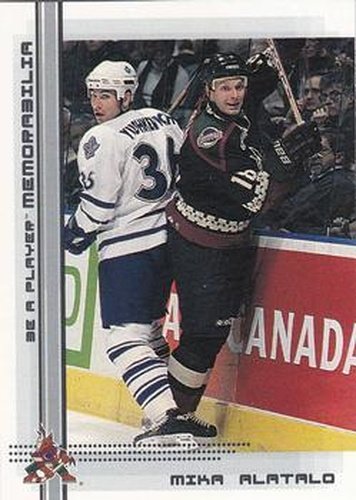 #215 Mika Alatalo - Phoenix Coyotes - 2000-01 Be a Player Memorabilia Hockey