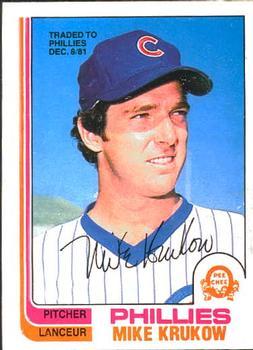 #215 Mike Krukow - Philadelphia Phillies - 1982 O-Pee-Chee Baseball