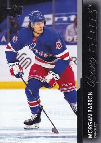 #215 Morgan Barron - New York Rangers - 2021-22 Upper Deck Hockey