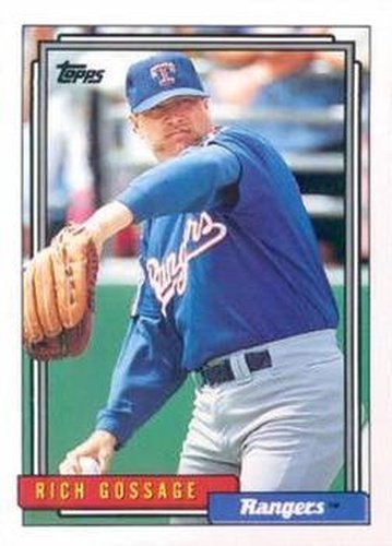 #215 Rich Gossage - Texas Rangers - 1992 Topps Baseball