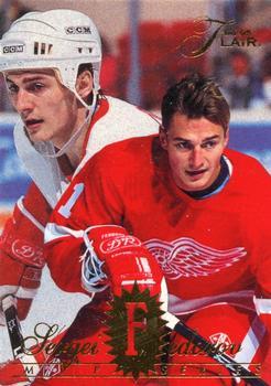 #215 Sergei Fedorov - Detroit Red Wings - 1994-95 Flair Hockey