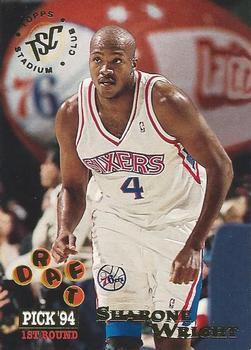 #215 Sharone Wright - Philadelphia 76ers - 1994-95 Stadium Club Basketball
