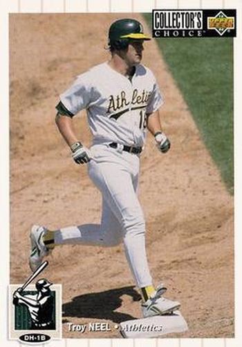 #215 Troy Neel - Oakland Athletics - 1994 Collector's Choice Baseball