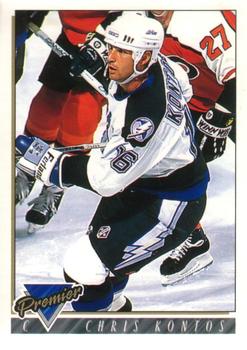 #215 Chris Kontos - Tampa Bay Lightning - 1993-94 O-Pee-Chee Premier Hockey
