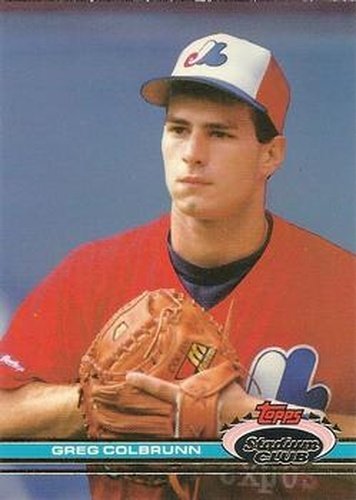 #215 Greg Colbrunn - Montreal Expos - 1991 Stadium Club Baseball