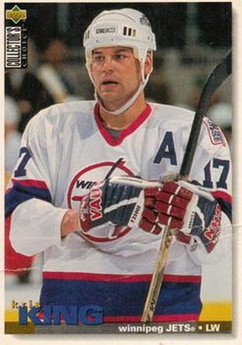 #215 Kris King - Winnipeg Jets - 1995-96 Collector's Choice Hockey