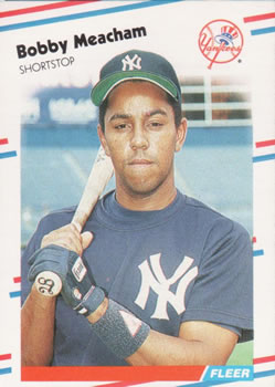 #215 Bobby Meacham - New York Yankees - 1988 Fleer Baseball