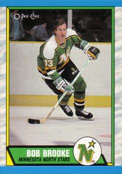 #215 Bob Brooke - Minnesota North Stars - 1989-90 O-Pee-Chee Hockey