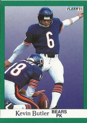 #215 Kevin Butler - Chicago Bears - 1991 Fleer Football