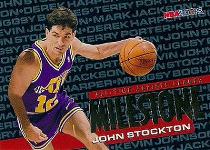 #215 John Stockton - Utah Jazz - 1995-96 Hoops Basketball