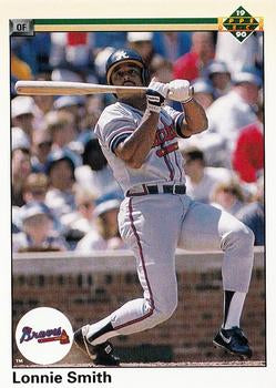 #215 Lonnie Smith - Atlanta Braves - 1990 Upper Deck Baseball