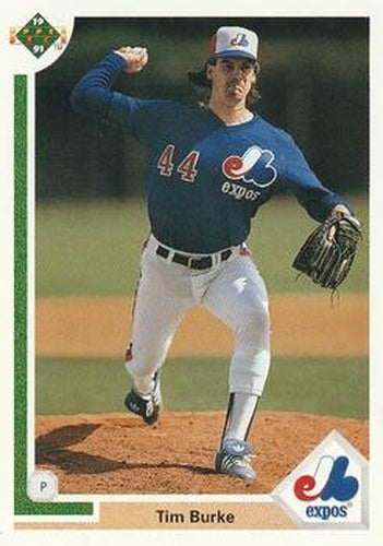 #215 Tim Burke - Montreal Expos - 1991 Upper Deck Baseball