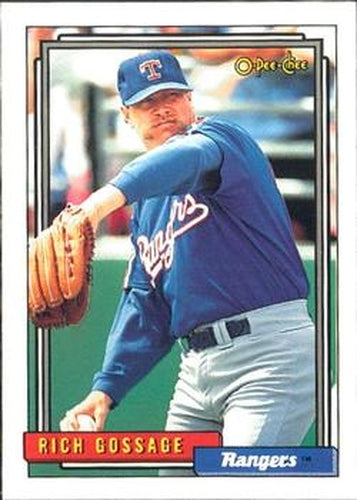 #215 Rich Gossage - Texas Rangers - 1992 O-Pee-Chee Baseball