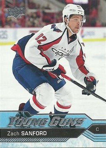 #215 Zach Sanford - Washington Capitals - 2016-17 Upper Deck Hockey