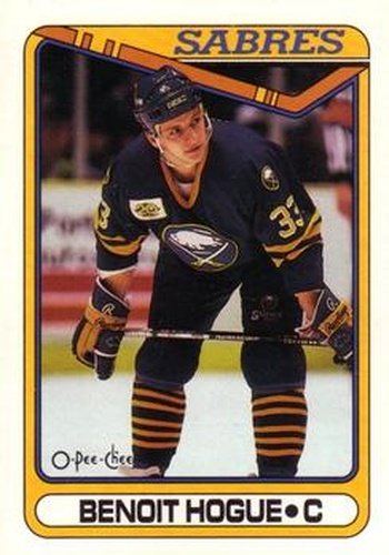 #215 Benoit Hogue - Buffalo Sabres - 1990-91 O-Pee-Chee Hockey