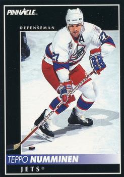 #215 Teppo Numminen - Winnipeg Jets - 1992-93 Pinnacle Canadian Hockey