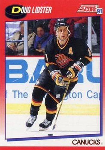 #215 Doug Lidster - Vancouver Canucks - 1991-92 Score Canadian Bilingual Hockey