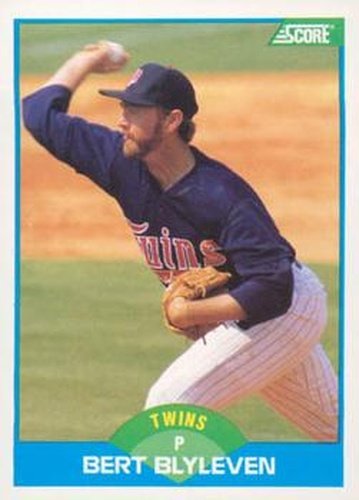 #215 Bert Blyleven - Minnesota Twins - 1989 Score Baseball