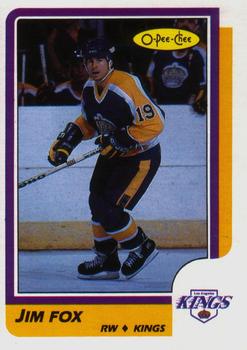 #215 Jim Fox - Los Angeles Kings - 1986-87 O-Pee-Chee Hockey