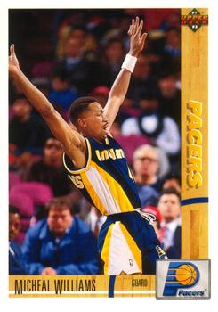 #215 Micheal Williams - Indiana Pacers - 1991-92 Upper Deck Basketball