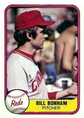 #215a Bill Bonham - Cincinnati Reds - 1981 Fleer Baseball