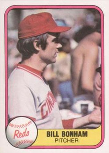 #215b Bill Bonham - Cincinnati Reds - 1981 Fleer Baseball
