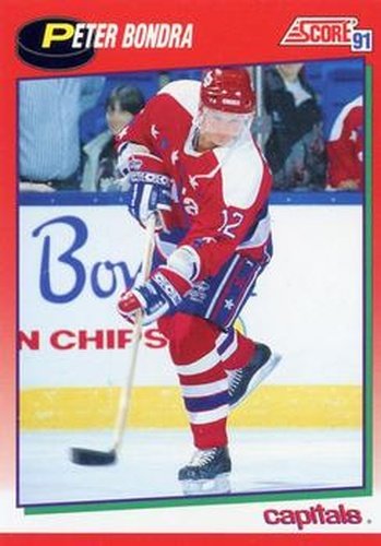 #216 Peter Bondra - Washington Capitals - 1991-92 Score Canadian Hockey