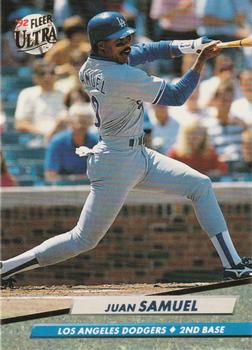#216 Juan Samuel - Los Angeles Dodgers - 1992 Ultra Baseball