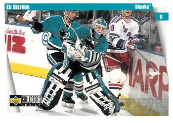 #216 Ed Belfour - San Jose Sharks - 1997-98 Collector's Choice Hockey