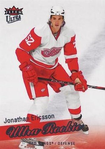 #216 Jonathan Ericsson - Detroit Red Wings - 2008-09 Ultra Hockey