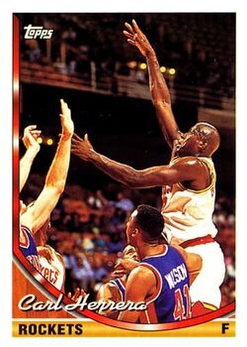 #216 Carl Herrera - Houston Rockets - 1993-94 Topps Basketball