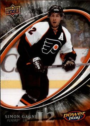 #216 Simon Gagne - Philadelphia Flyers - 2008-09 Upper Deck Power Play Box Set Hockey
