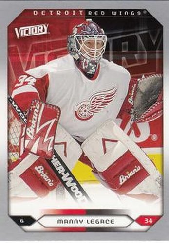 #216 Manny Legace - Detroit Red Wings - 2005-06 Upper Deck Victory Hockey