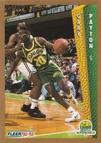 #216 Gary Payton - Seattle SuperSonics - 1992-93 Fleer Basketball