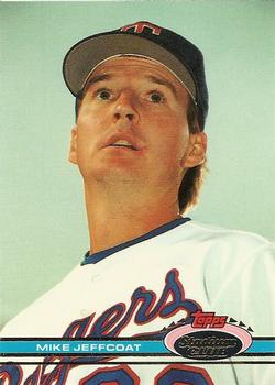 #216 Mike Jeffcoat - Texas Rangers - 1991 Stadium Club Baseball