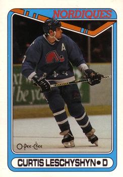 #216 Curtis Leschyshyn - Quebec Nordiques - 1990-91 O-Pee-Chee Hockey