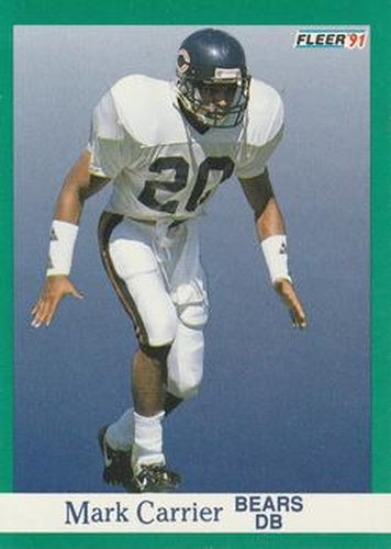#216 Mark Carrier - Chicago Bears - 1991 Fleer Football