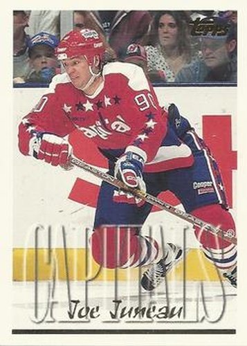 #216 Joe Juneau - Washington Capitals - 1995-96 Topps Hockey