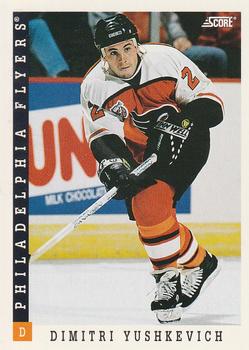 #216 Dimitri Yushkevich - Philadelphia Flyers - 1993-94 Score Canadian Hockey