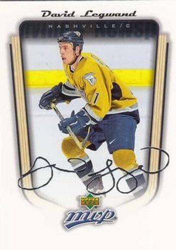 #216 David Legwand - Nashville Predators - 2005-06 Upper Deck MVP Hockey