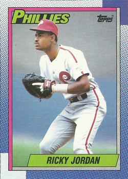 #216 Ricky Jordan - Philadelphia Phillies - 1990 Topps Baseball