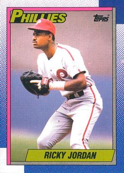 #216 Ricky Jordan - Philadelphia Phillies - 1990 O-Pee-Chee Baseball