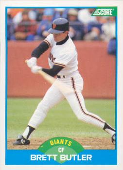 #216 Brett Butler - San Francisco Giants - 1989 Score Baseball