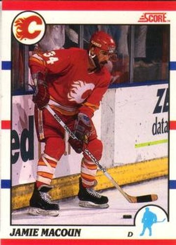 #216 Jamie Macoun - Calgary Flames - 1990-91 Score Canadian Hockey