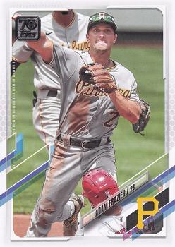 #216 Adam Frazier - Pittsburgh Pirates - 2021 Topps Baseball