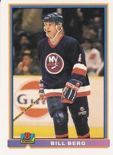 #216 Bill Berg - New York Islanders - 1991-92 Bowman Hockey